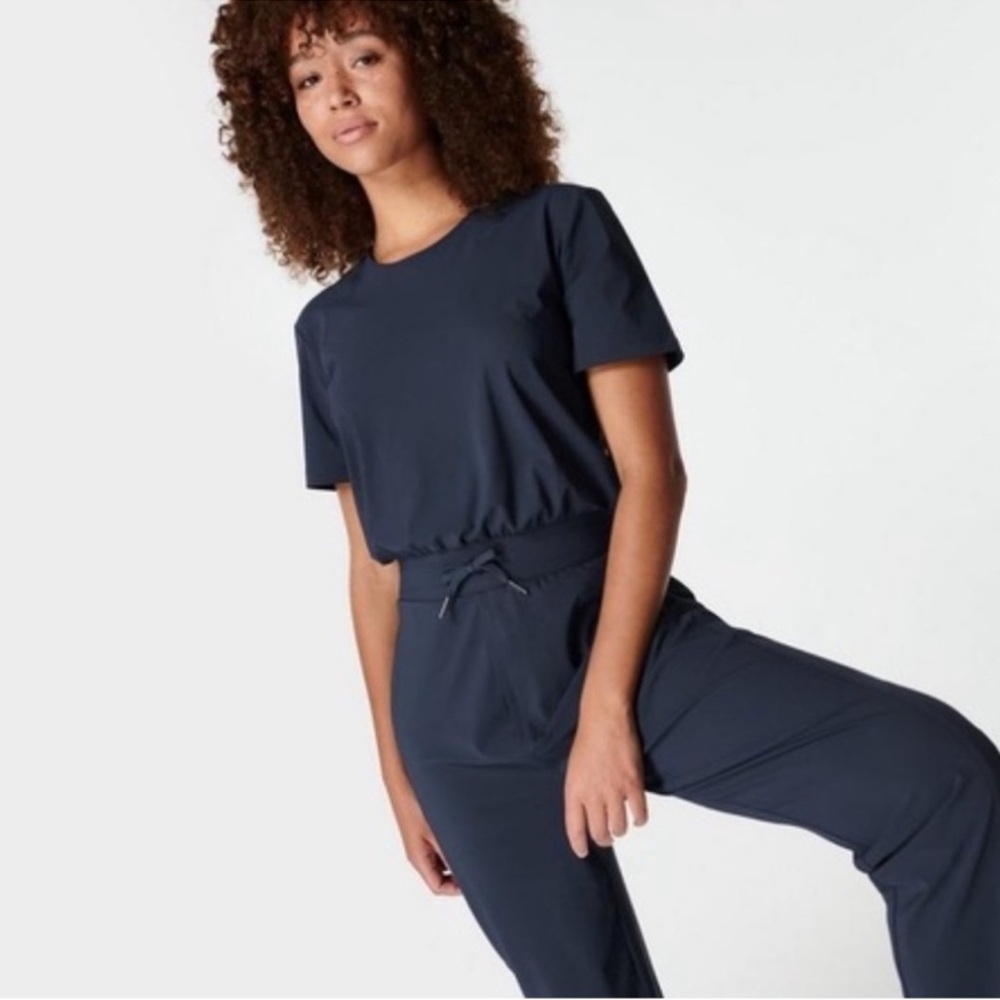 Sweaty Betty Navy Explorer Jumpsuit Size Medium